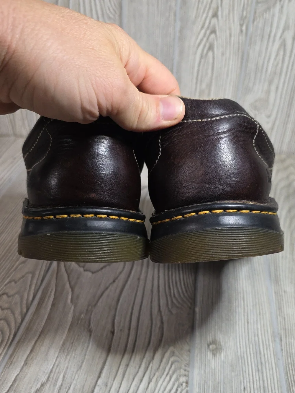 Dr. Martens 11199 Brown Leather Chunky Oxford Lace Up Shoes Mens Size 12 Vintage